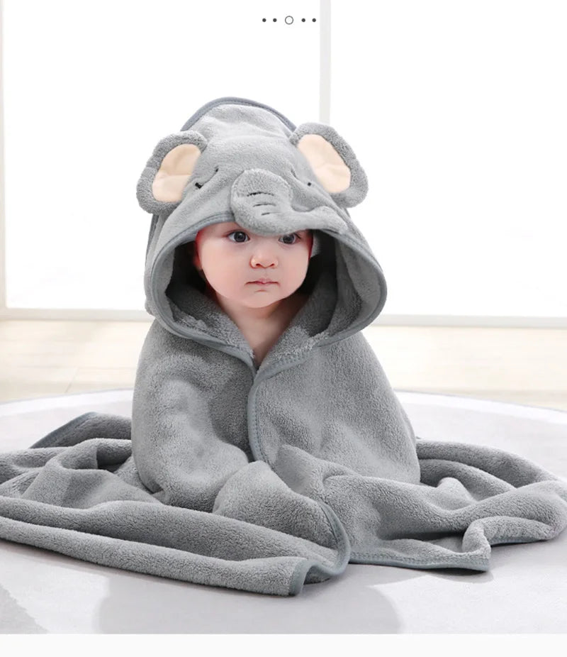 Cozy Animal Baby Bath Towel